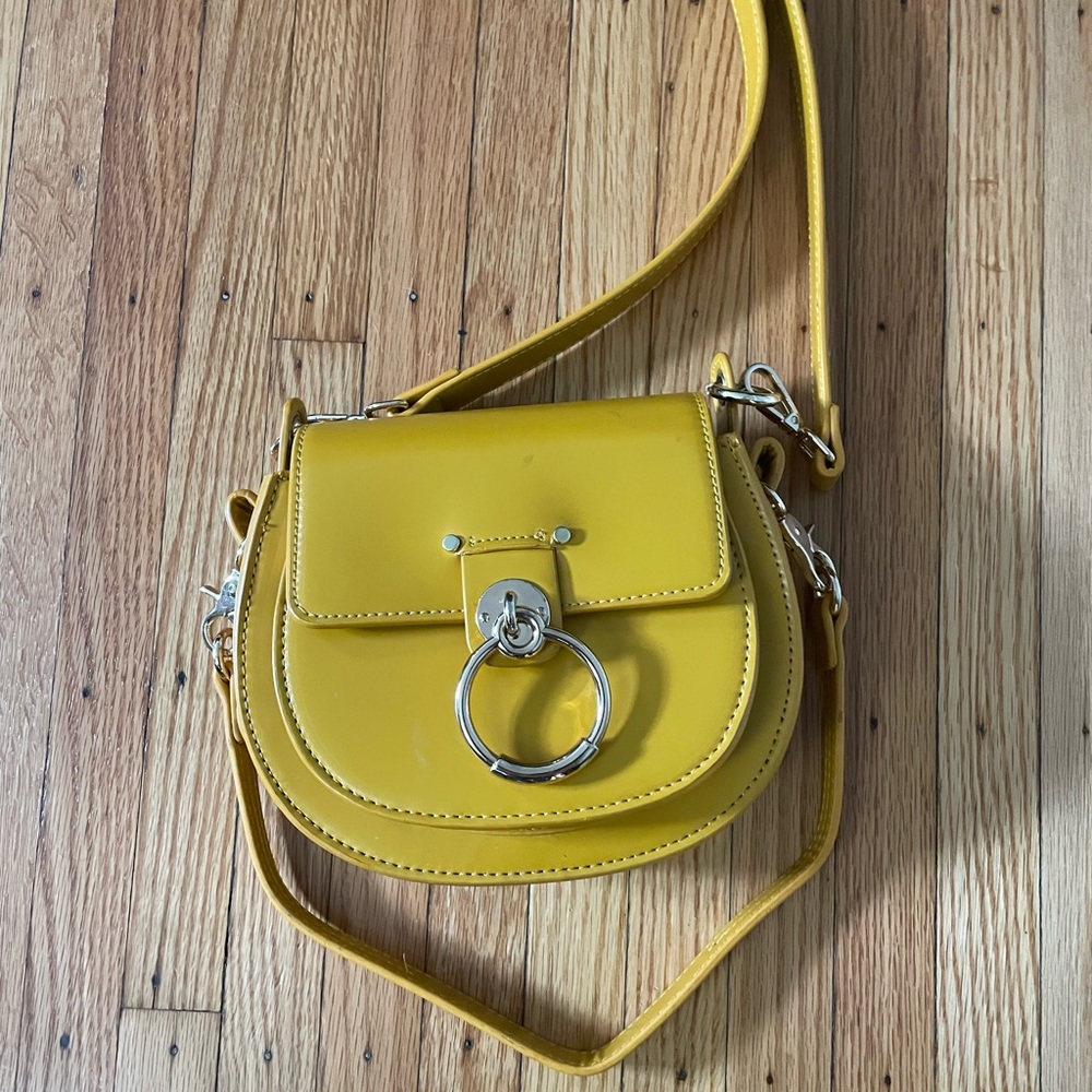 Like New Mustard Yellow Purse with Rings